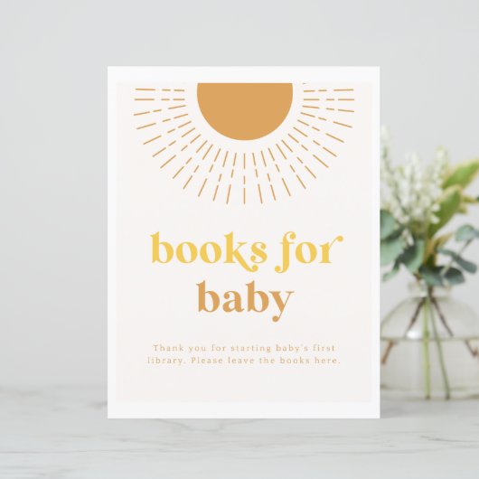 Zonneboeken voor Baby Sign | Hier komt de zon (Staand voorkant)
