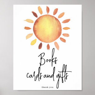 Zonneboekenkaarten en geschenken poster