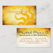 zonneboer tanning salon visitekaartje (Voorkant / Achterkant)