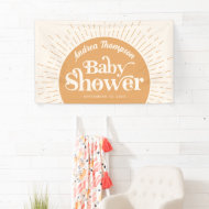 Zonneboho Gele Baby Shower  Spandoek