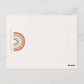 Zonneboho verjaardags uitnodiging zon (Achterkant)