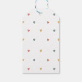 Zonneboho-zon geslachtsonafhankelijke babyborrel cadeaulabel (Achterkant)