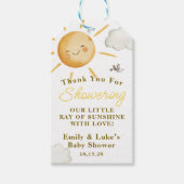 Zonneboho Zon Geslachtsonzijdige Baby Shower Cadeaulabel (Voorkant)