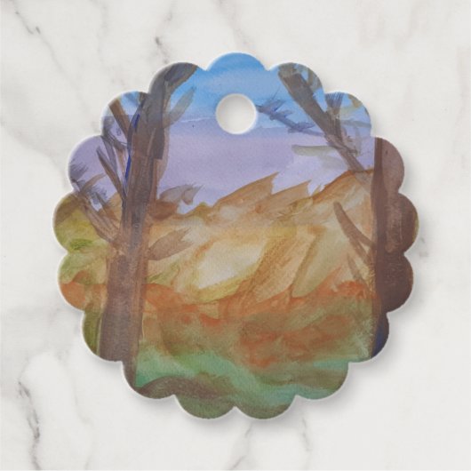 Zonnebomen Bedankjes Labels (Voorkant)