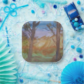 Zonnebomen Papieren Bordje (Feest)