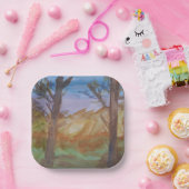 Zonnebomen Papieren Bordje (Feest)