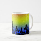Zonnebomen Silhouette Design Coffee Cup Mok (Voorkant rechts)