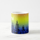 Zonnebomen Silhouette Design Coffee Cup Mok (Center)