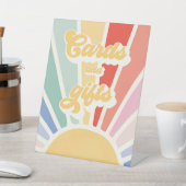 Zonneboog-Kaarten van de eerste verjaardag van de  Reclamebord Met Voetstuk (Insitu)