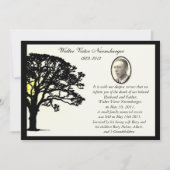 Zonneboomfotodoodskaart Aankondiging (Voorkant)