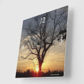 Zonneboomklok Vierkante Klok (Hoek)