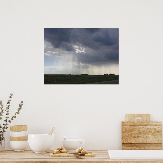 Zonneboomlandschap Poster (Keuken)