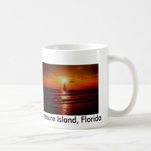 zonneboot, Treasure Island, Florida Koffiemok (Rechts)