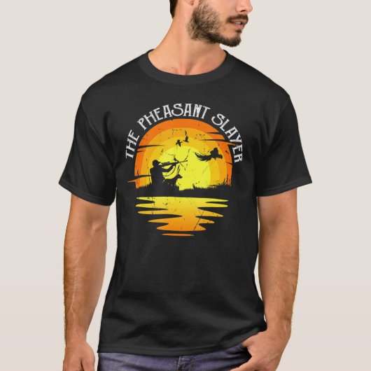  zonnebranche-opmaakmodel fazant Hunting Pheasa T-shirt (Voorkant)