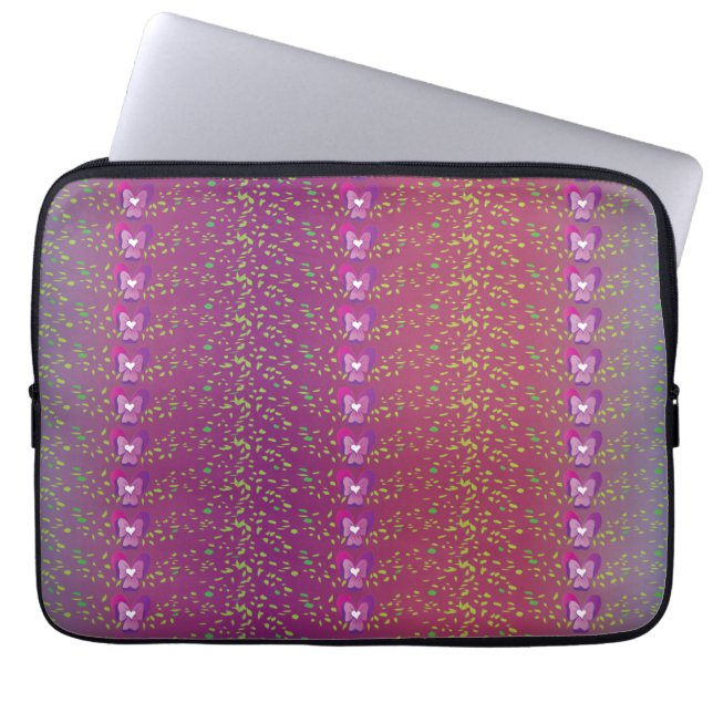  zonnebrand breekt behang laptop sleeve (Voorkant)