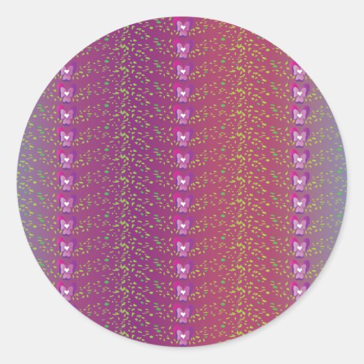 zonnebrand breekt behang ronde sticker (Voorkant)