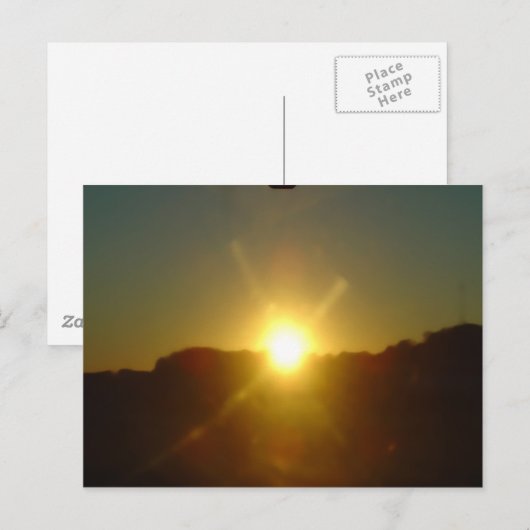 zonnebrand briefkaart (Voorkant / Achterkant)