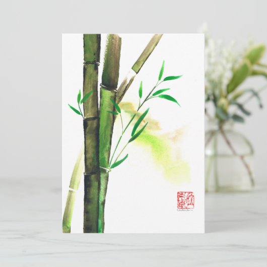 zonnebrand feestdagenkaart (Staand voorkant)