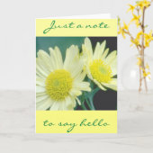 Zonnebrand Hallo Kaart (Gele Bloem)