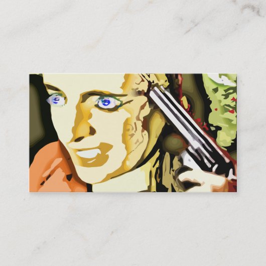 zonnebrand houdt me al dagen in de gaten visitekaartje (Voorkant)