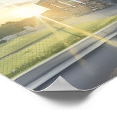 Zonnebrand in de ochtend poster (Hoek)