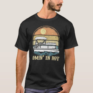  zonnebrand komt voor in hotpontoon boat boa t-shirt