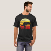 zonnebrand-labrador Retro Dog T-shirt (Voorkant volledig)