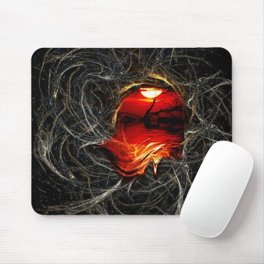 zonnebrand melt Mousepad Muismat (Met muis)