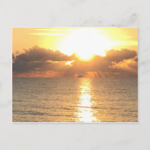 zonnebrand op briefkaart Palm Cove