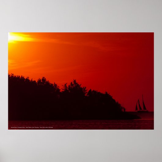 zonnebrand op Ocracoke Island Poster (Voorkant)