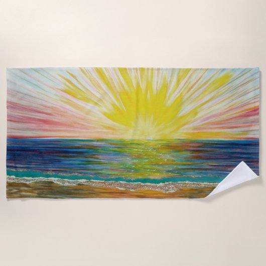 zonnebrand strandlaken (Voorkant)