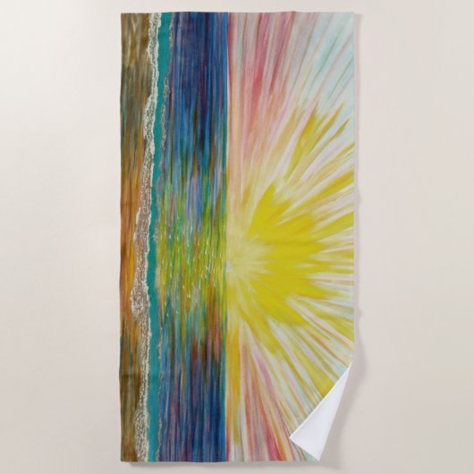 zonnebrand strandlaken (Voorkant)