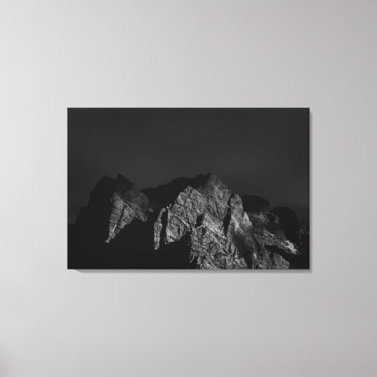 Zonnebrandbergen Canvas Afdruk (Voorkant)