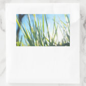 Zonnebrandblusbladen Rechthoekige Sticker (Tas)