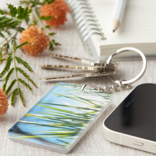 Zonnebrandblusbladen Sleutelhanger (Voorkant Rechts)
