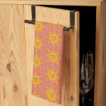 Zonnebrandblusjes en een charmerpatroon theedoek<br><div class="desc">Decoreer je keuken met deze coole zonnedoek. Maakt een geweldig huishouden,  een verjaardag of een bruiloft cadeau! U kunt het aanpassen en tekst ook toevoegen. Bekijk mijn winkel voor veel meer kleuren en patronen!</div>