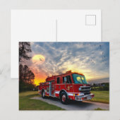 Zonnebrandblusmotor Briefkaart (Voorkant / Achterkant)