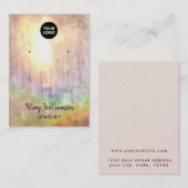 Zonnebrandblusstraal regenbooggraafscherm visitekaartje (Voorkant / Achterkant)