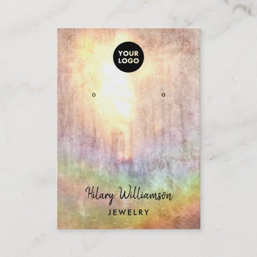 Zonnebrandblusstraal regenbooggraafscherm visitekaartje (Voorkant)