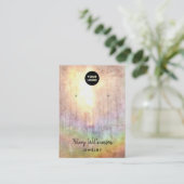 Zonnebrandblusstraal regenbooggraafscherm visitekaartje (Staand voorkant)