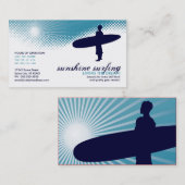 zonnebrandcrème visitekaartje (Voorkant / Achterkant)