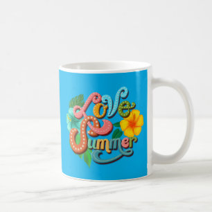 Zonnebrandcrème voor de zomer koffiemok