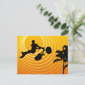 zonnebrandcycli briefkaart (Staand voorkant)