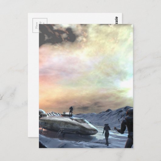 zonnebrande briefkaart (Voorkant / Achterkant)