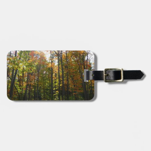 Zonnebrandend Herfst in het najaar Bagagelabel (Voorkant horizontaal)
