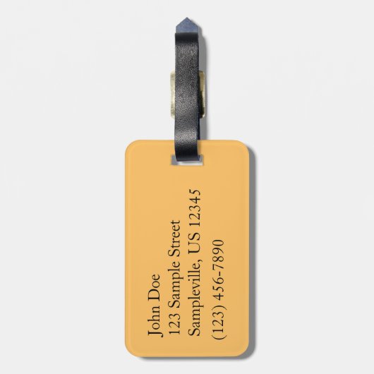 Zonnebrandend Herfst in het najaar Bagagelabel (Achterkant verticaal)