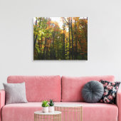 Zonnebrandend Herfst in het najaar Canvas Afdruk (Insitu (Woonkamer))