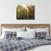 Zonnebrandend Herfst in het najaar Canvas Afdruk (Insitu (Slaapkamer))