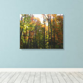 Zonnebrandend Herfst in het najaar Canvas Afdruk (Insitu (Houten vloer))