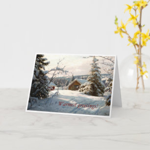 Zonnebrandend winterlandschap van Peder Mork Monst Kaart